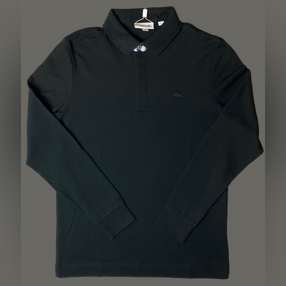 Lacoste Mens Long Sleeve Paris Polo Classic Fit Stretch Shirt - PH2481-51-031